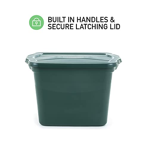 Rubbermaid Ecosense Storage Containers With Lids, 18 Gal - 6 Pack, Durable And Reusable Stackable Storage Bins For Garage Or Home Organization, Made From Recycled Materials #TOP5