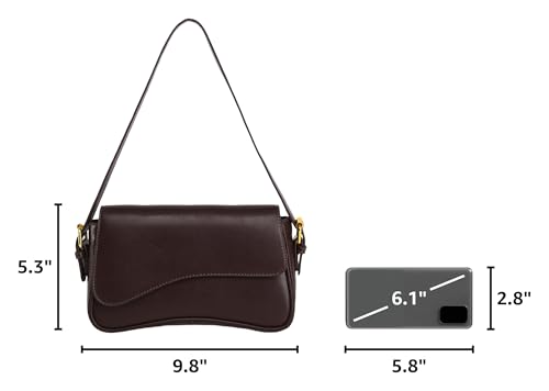 Image of PU Leather Tote Bag for Women with 2 Removable Straps and Zipper Closure