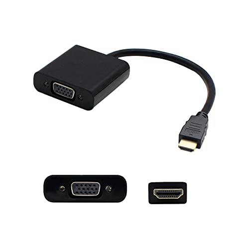 AddOn 8in HP H4F02UT#ABA Compatible HDMI Male to VGA Female Black Active Adapter Cable