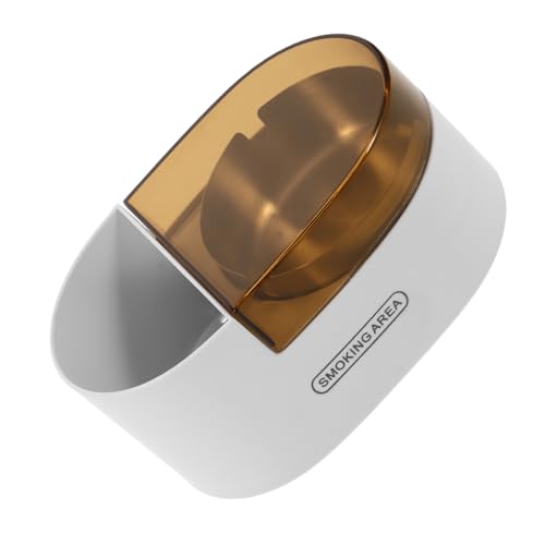 DECORNIJIA Wall Mounted Ashtray Lid Gold Windproof Smoking Holder Indoor Outdoor Bathroom Desktop Ash Storage Suitable for Home Use