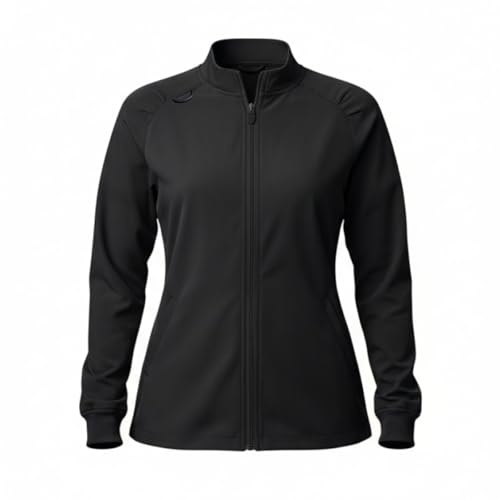 Amazon.com: Natural Uniforms Women's Zip-Front Raglan Warm-Up
