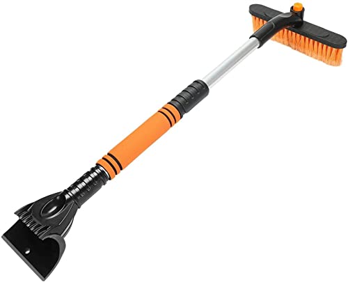 XMING Cepillo de Nieve de Coche Extensible con raspador, espuma y diseño desmontable