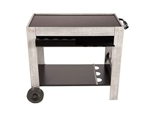 Somagic Perla - Carrito plancha, color negro y gris