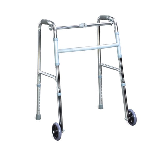 AKM Walker with Wheels Balanced Frame Folding Walker With Wheels Suitable For Adults,Seniors & Patients