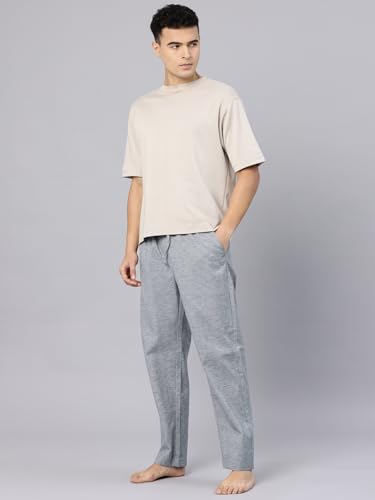 Image of Majestic Man Comfort Fit Solid Cotton Blend Casual Style Lounge Pyjama with 3 Pockets & Zip Closure