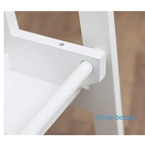 Échelle portative pliante en bois brut et escabeau double usage - 5