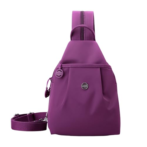 Waterproof 2-Way Commuter Bag with Anti-Theft Design, Convertible Travel Backpack Tote for Daily Commuting, Urban Life (Purple)