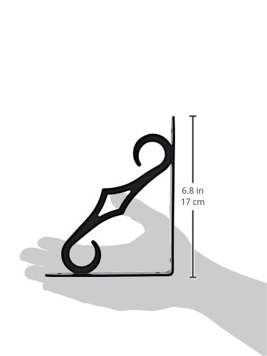 Knape & Vogt Decorative Shelf Bracket, Metal, Black - Image 4