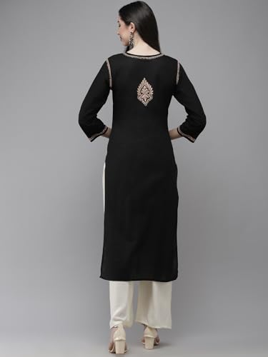 Image of Ada Hand Embroidered Lucknowi Chikankari Cotton Kurta Kurti for Women A411191