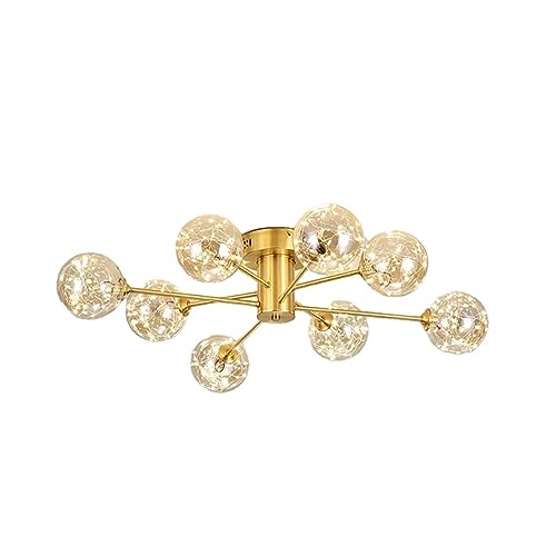 Lustre Spoutnik doré sphérique de 83,8 cm pour sublimer votre salle à manger