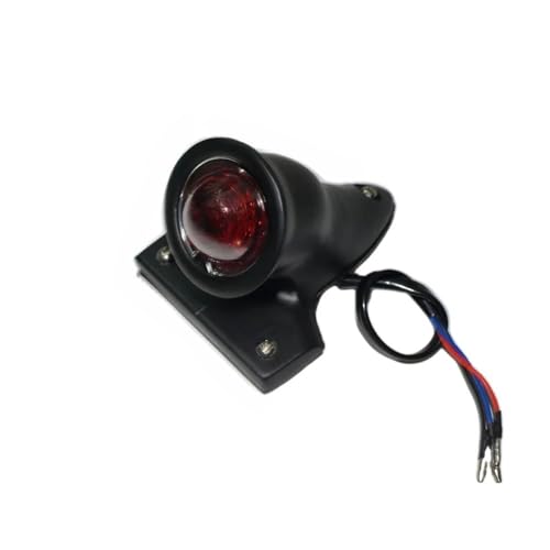 Feu arrière rouge pour motos et indicateurs de tournage style rétro Chopper Bobber