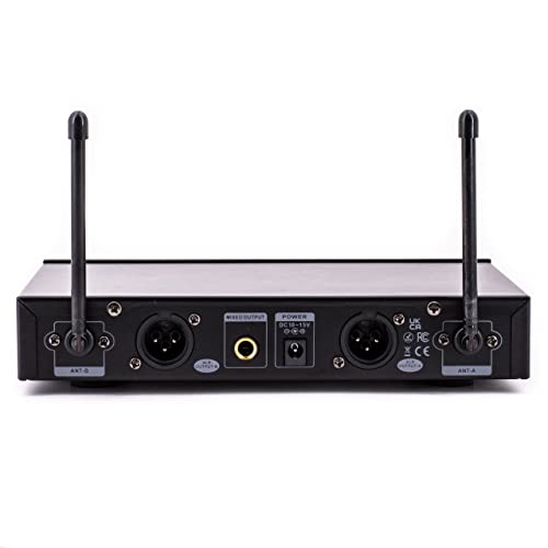 Image of CAD Audio WX200 UHF Dual Handheld Microphone System | Fixed-Frequency Uhf, 164' Range, All-Metal Receiver, Xlr Plus 1 /4 Outputs, 2 Handheld Mics, Up to 10 Hr