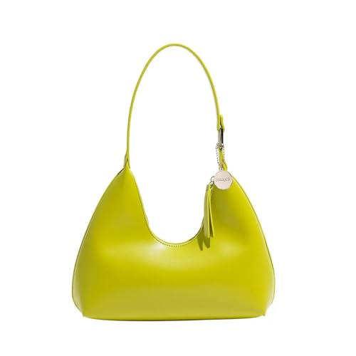 Image of JOLLQUE Shoulder Bag for Women, Small Leather Handbag Purse,Unique Trendy Zipper Hobo Bag