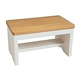 ステップ 踏み台 1段 木製 おしゃれ スツール （ナチュラル＆ホワイト）