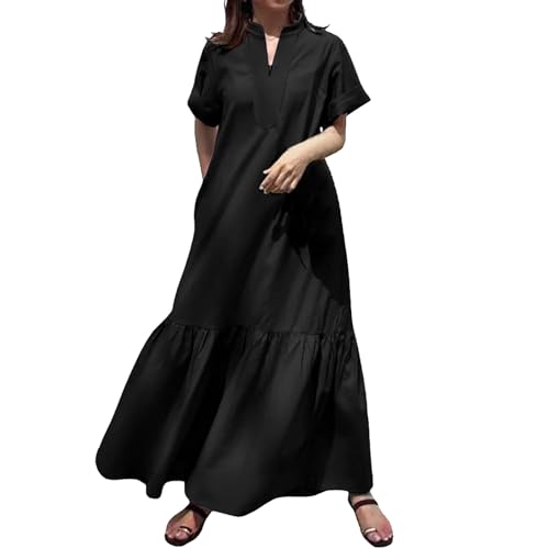 Robe chemise ample pour des vacances tendance au printemps
