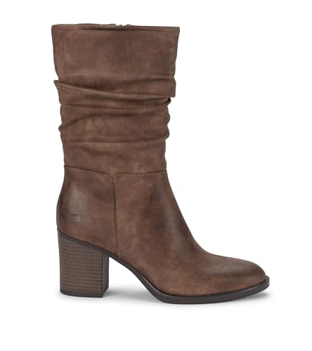 BareTraps Womens Raz Zipper Faux Suede Ankle Boots Taupe 10 Medium (B,M)2