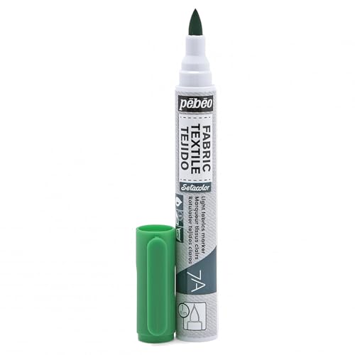 Pebeo 7A Marter Fabric Marker, 1 mm, Green