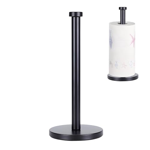 Catálogo para Comprar On-line Cocinas independientes Top 5. 48 Vilike Porta Rollos Papel de Cocina,Negro Acero Inoxidable,Porta servitoallas Cocina,Limpieza,Papel higiénico,33cm,Fondo Pesado