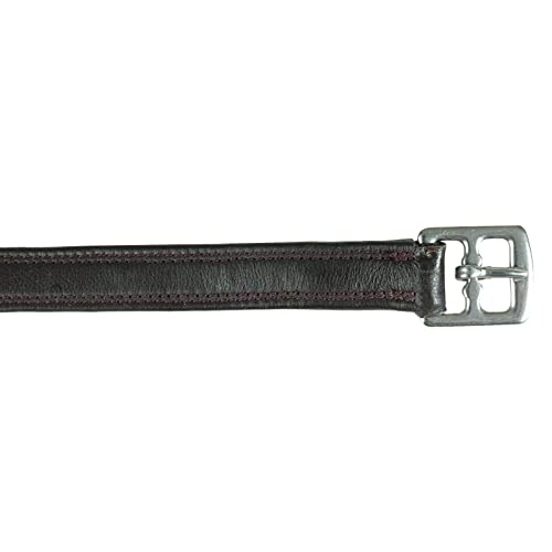 HORZE Elite Stirrup Leathers - Dark Brown - 63 in