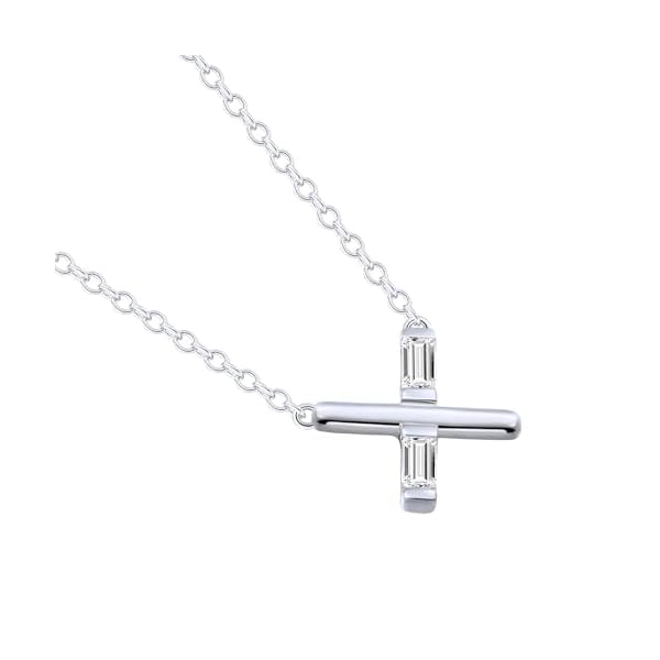 14K/18K Yellow/White Gold Plated Silver Pendant Necklace With Moissanite/Lab Grown Diamond, Necklace For Women, Gift For Her Jewelry For Women Comes With Gift Box - Image 3
