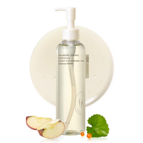 Huile démaquillante HEVEBLUE Salmon Centella soin visage sensible
