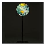 Globo terráqueo Globo terráqueo de 17.7 Pulgadas de pie en el Suelo Relieve 3D Grande como un Regalo Globo terráqueo Iluminado para niños Decoración de Globo de 51.1 Pulgadas de Altura Decoración de