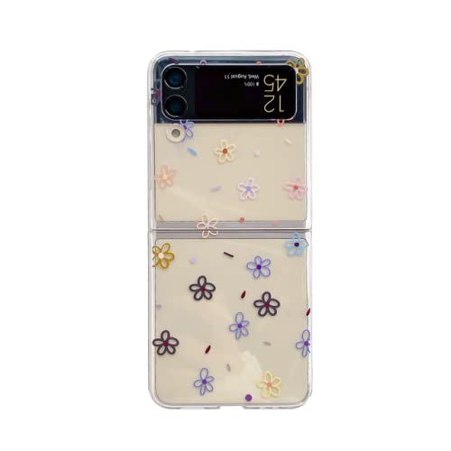 Coque Samsung Z Flip 3 antichoc rigide et transparente fleurie