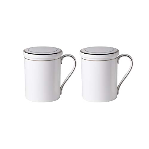 Hankook Chinaware Tea and Coffee Cups with Saucers, Mugs with Lids, Bone China