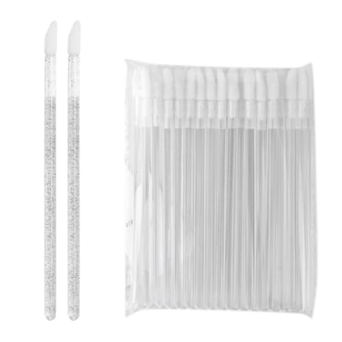 ワンドマルチカラー アプリケーター 持ち運び便利 リップワンド 使い捨て化粧筆 持ち運び便利 軽量 使い捨てメイクブラシセット メイクブラシ 100本セット 透明