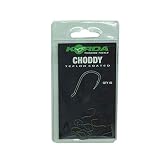 Korda Choddy Hook B Karpfenhaken (Ohne Widerhaken), Angeln auf Karpfen, Karpfenmontage, Chodrig, Chod-Rig, Angelhaken zum Karpfenangeln mit Pop Up Boilies, Größe:10