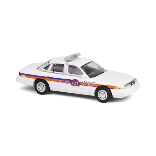 Auto a escala 1:64 Ford Crown Victoria 1994 NYC EMS miniatura 4