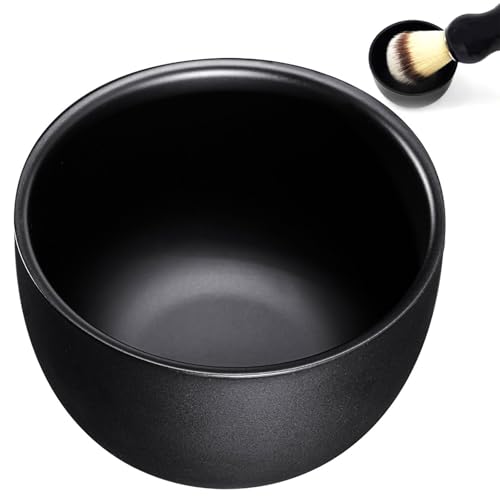 Cuenco para Jabón de Afeitar para Barba,Jabonera de Acero Inoxidable para Espuma de Afeitar,Accesorios de Limpieza para Hombre Tokaneit