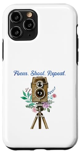 Carcasa para iPhone 11 Pro Focus Shoot Repeat Photography Camera Lens Design Funny