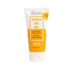 Dulàc, Arnica 98% Gel Extra Forte, 50ml, Arnica per Cavalli Uso Umano, Gel Corpo Rinfrescante con Mentolo e Olio di Buriti, per Massaggiare la Pelle di Muscoli e Articolazioni, Made in Italy