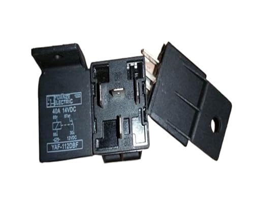 Relé de 4 pines YAF-112DBF V4-1B-12V-40A con base de relé para automoción