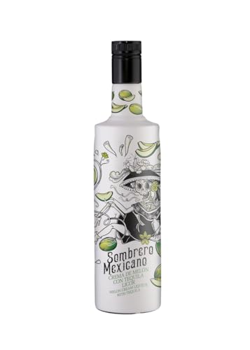 Sombrero Mexicano – Melon-Tequila Likör mit Sahne, 0,7l, 15% Vol. – Inspiriert von La Catrina