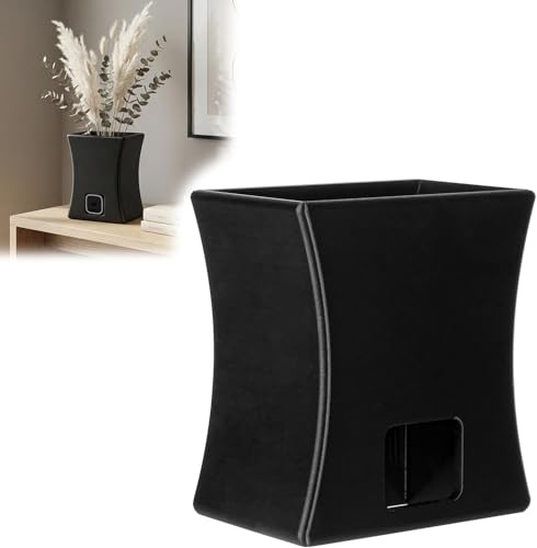 Decorative Vase Camera Cover for Blink Mini, Indoor Security Monitoring Device, Hidden Camera Disguise (Black)