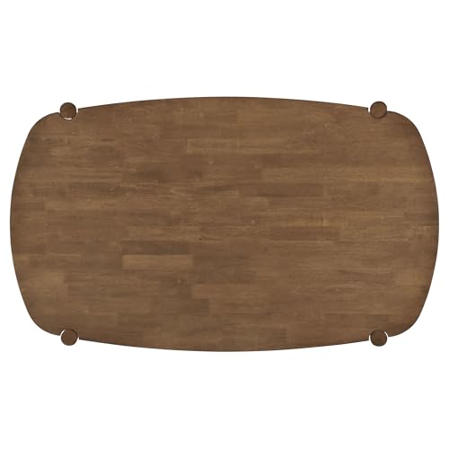 Coaster Home Furnishings - Dortch - Solid Wood - 63-Inch Rectangular Dining Table with Walnut Finish, Straight Edge Top, and Tapered Legs - Dining Room & Home Kitchen - Walnut - 108461