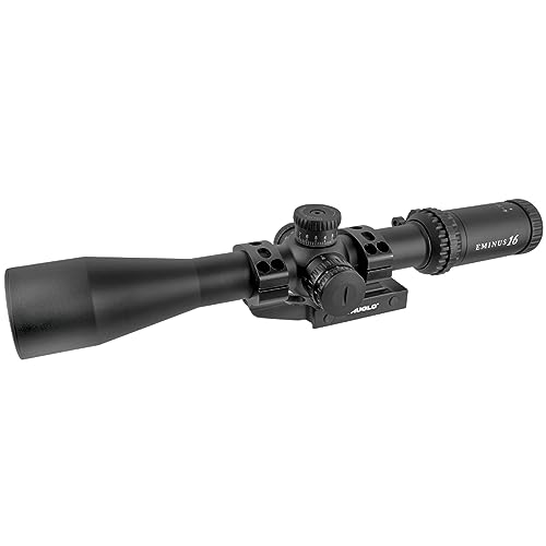 TRUGLO Eminus Tactical Hunting Shooting Durable Waterproof Fogproof Shock Resistant 30mm One-Piece Aluminum Tube Illuminated TacPlex-MOA Reticle Riflescope | Flip-Up Lens Cap Included | 4-16 x 44mm