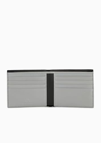 Image of Armani Exchange Men's Armani Exchange Logo Bifold Navy /Mirage Grey, One Size, Small