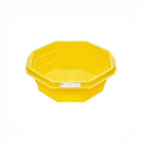 Enpac Drums Up Jr Containment Tray, Yellow, Pour Spout, Drum Pumping Station, 7.5 Gallon Spill Capacity, Polyethylene