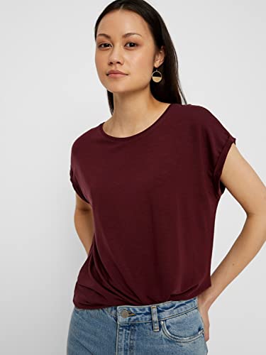 VERO MODA Damen VMAVA Plain SS TOP GA 5PACK, Black/Snow White+ Port ROLYALE, XS – Ansicht 3