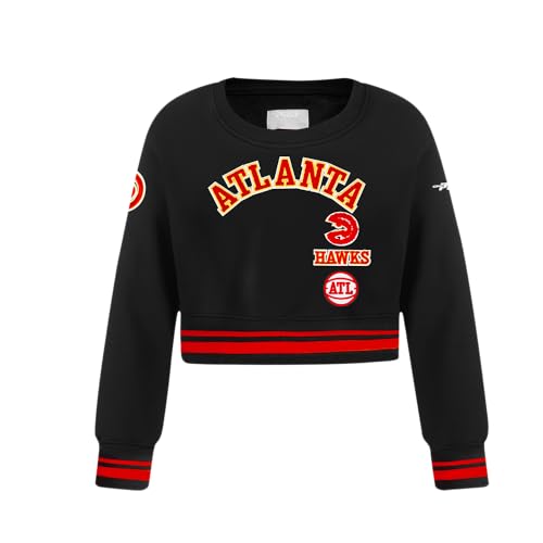 Image of Pro Standard Big Girls NBA Retro Classics Fleece Crewneck Sweatshirt