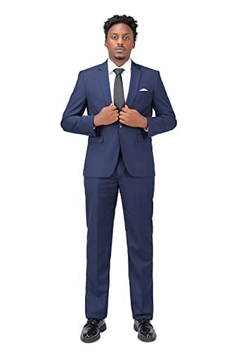 YOUTHUP Anzug Herren 2 Teilig Slim Fit Herrenanzug Business Hochzeit Modern Anzüge Sakko Anzughose – Bild 7