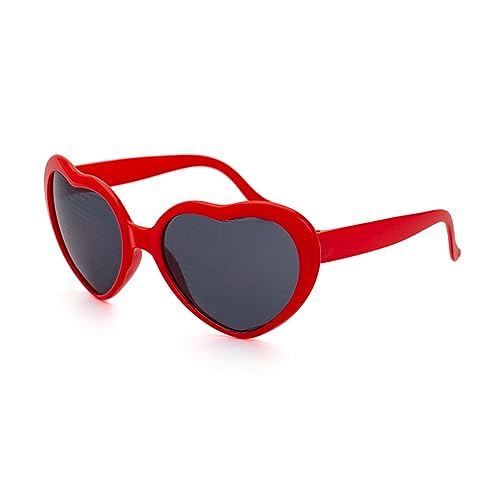 FBHLZ Kids Fashion Heart Shaped Sunglasses for Girls Boy UV 400 Protection Outdoor Beach Children