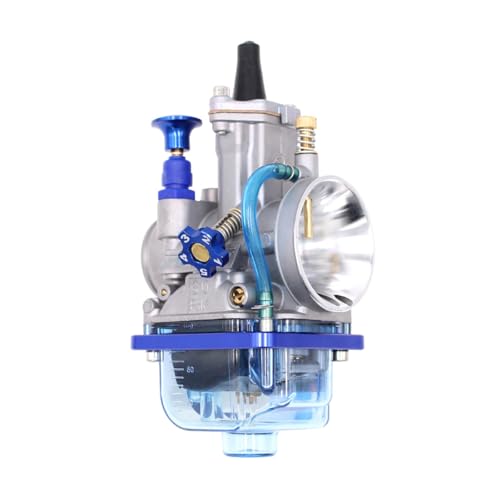 Universal Motorcycle Racing Carburetor PWK 24MM Fit for 2T 4T Engine Scooter Motorcycle ATV Quad Pit Bike 70cc-100cc PWK Carburetor (Blue 24MM)