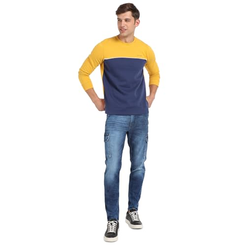 Image of Campus Sutra Men Cotton Hooded Neck Sweatshirt