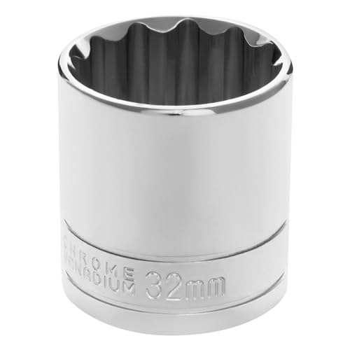 Performance Tool W32832 1/2 Drive 12-Point Socket, 32mm