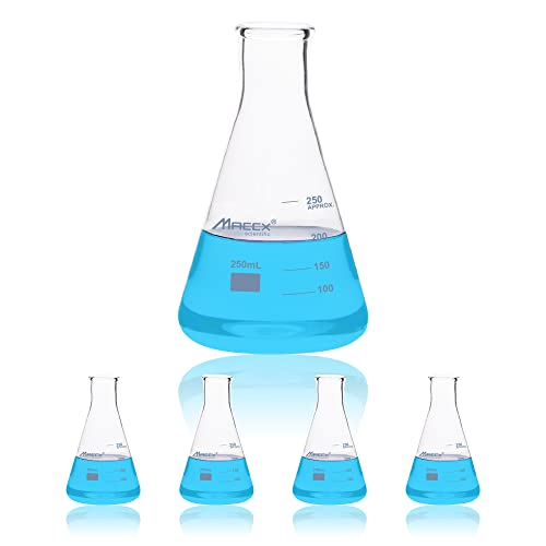 Maccx Glass Erlenmeyer Flask 4-Pack