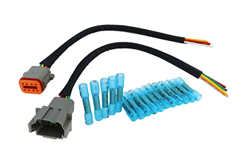 Dt Connector Pigtail Cable 8 Pin Male And Female 1Ft/30Cm (8 Pin) #TOP3
